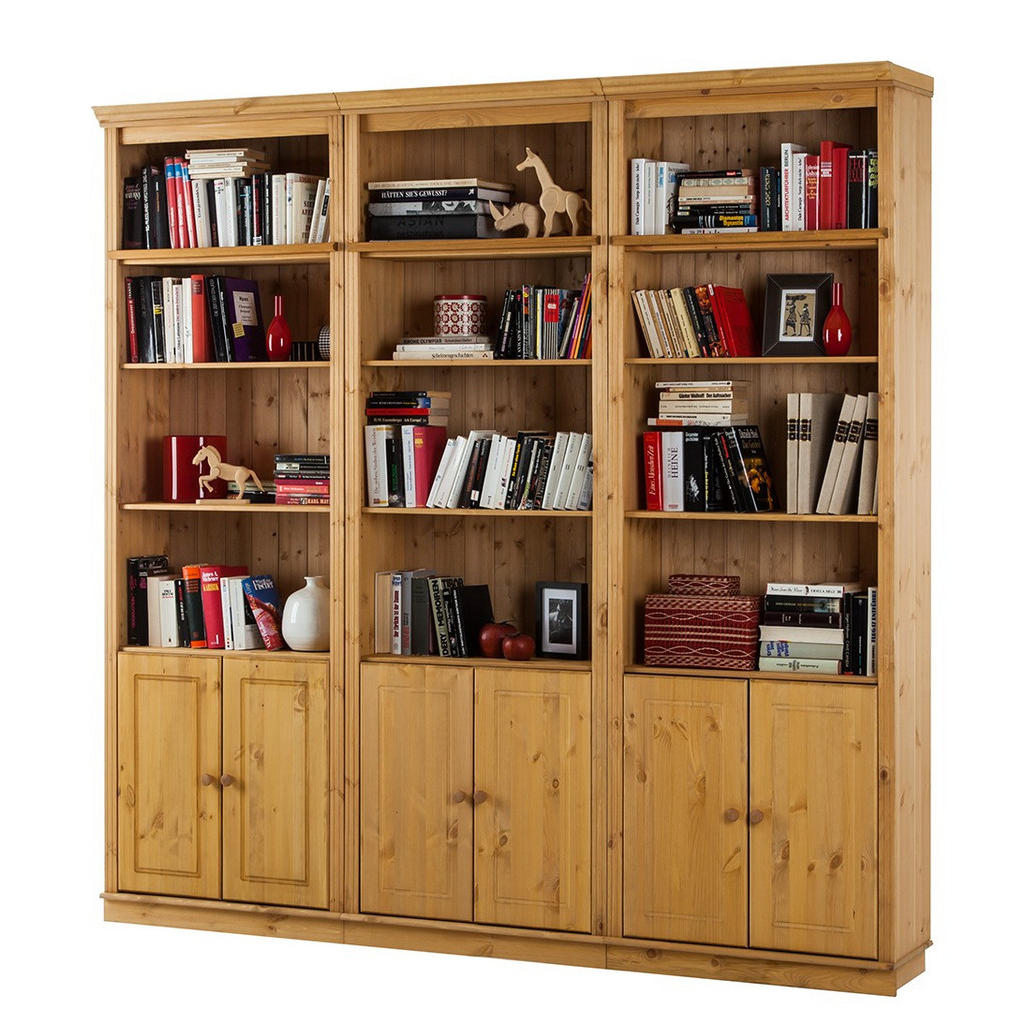 BOEKENKAST 223/222/34 cm grenen kleur
