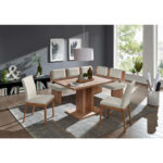 HOEKBANK, textiel, houtmateriaal, eikenkleur, gebakken kleur thumbnail 2
