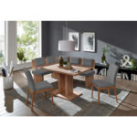 HOEKBANK, textiel, houtmateriaal eikenkleur, grijsbruin thumbnail 2