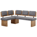 HOEKBANK, textiel, materiaal hout grijs, kleur eiken thumbnail 1