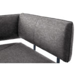HOEKBANK, metaal, textiel grijs, zwart thumbnail 4
