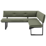 HOEKBANK, metaal, textiel groen, zwart thumbnail 1