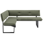 HOEKBANK, metaal, textiel groen, zwart thumbnail 1
