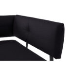 HOEKBANK, metaal, textiel antraciet, zwart thumbnail 4