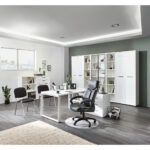 HOEKBUREAU, houtmateriaal, wit, hoogglans thumbnail 5