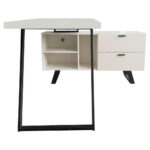 HOEKBUREAU metaal, houtmateriaal zwart, wit thumbnail 5