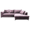 HOEKSTOELSET, velours bosfruitkleur