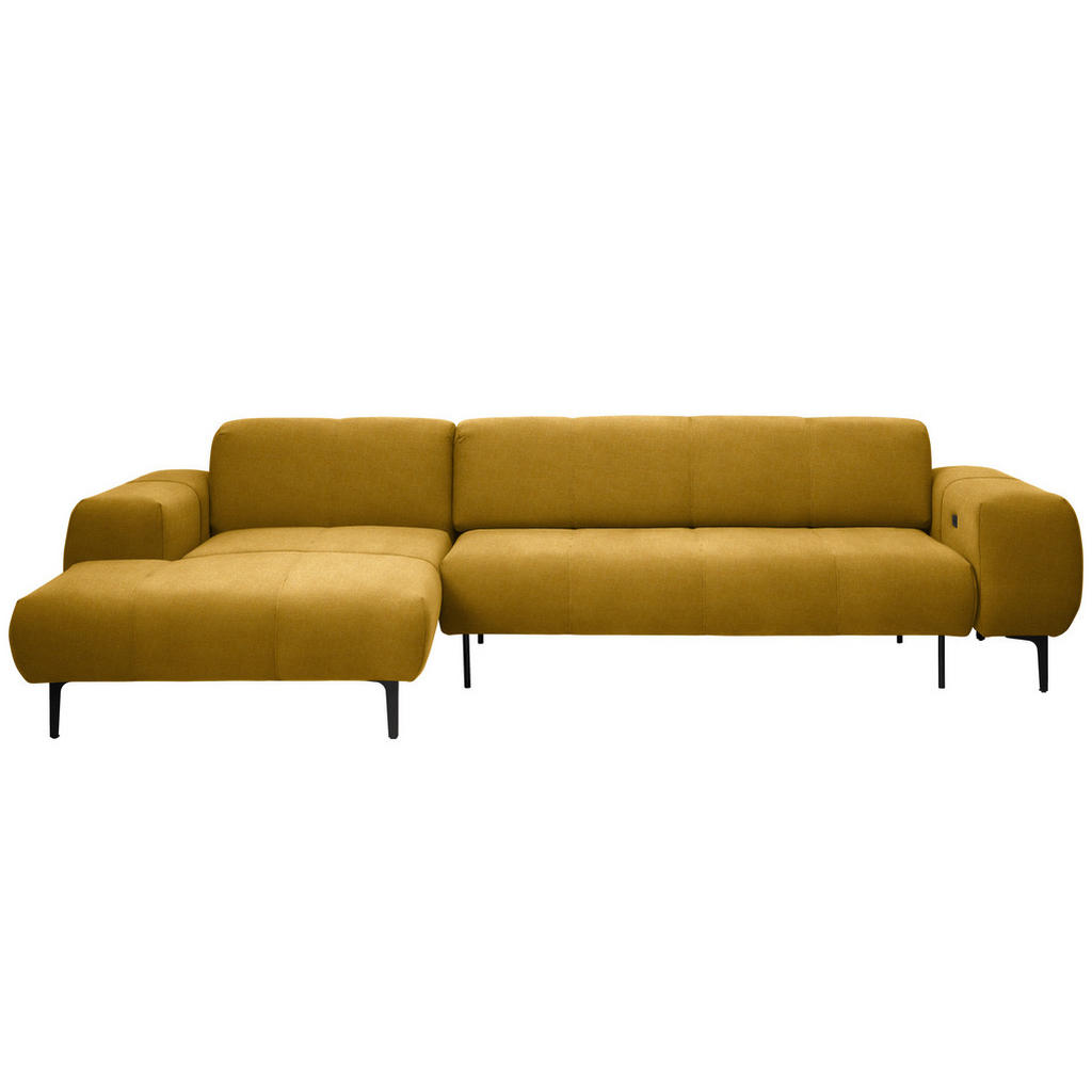 HOEKZITSET, currykleur chenille