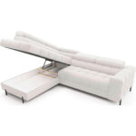 HOEKSTOELSET, wit pluche materiaal thumbnail 4