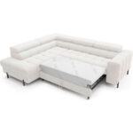 HOEKSTOELSET, wit pluche materiaal thumbnail 5