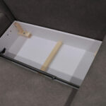 HOEKSTOELSET, gladde bruine stof thumbnail 6