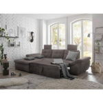 HOEKZITSET, grijsbruin microvelours thumbnail 4