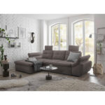 HOEKZITSET, grijsbruin microvelours thumbnail 3