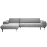 HOEKSTOELENSET, lichtgrijs chenille thumbnail 1