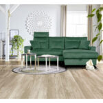 HOEKSTOELENSET, veloursgroen thumbnail 2