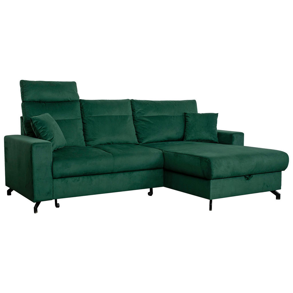HOEKSTOELENSET, veloursgroen