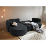 HOEKZITSET, antraciet stof thumbnail 4