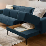 HOEKSTOELENSET, chenilleblauw thumbnail 4