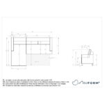 HOEKSTOELENSET, lichtgrijs chenille thumbnail 3