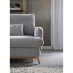 HOEKSTOELENSET, lichtgrijs chenille thumbnail 7