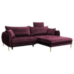 HOEKSTOELENSET, velours wijnrood thumbnail 2