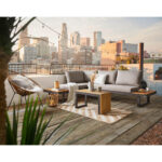 LOUNGE SET acacia massief aluminium thumbnail 2