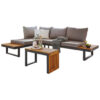 LOUNGE SET acacia massief aluminium