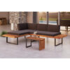 LOUNGE SET acacia massief staal