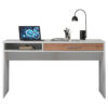 JEUGDBUREAU, houten materiaal, wit, eikenkleur
