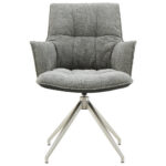 STOELEN, metaal, textiel antraciet, lichtgrijs thumbnail 2