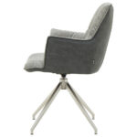 STOELEN, metaal, textiel antraciet, lichtgrijs thumbnail 6