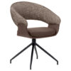 STOELEN, metaal, textiel bruin, zwart, wit