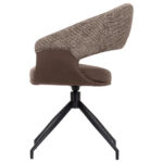 STOELEN, metaal, textiel bruin, zwart, wit thumbnail 6