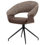 STOELEN, metaal, textiel bruin, zwart, wit thumbnail 7