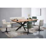 STOELEN, metaal, textiel groen thumbnail 2