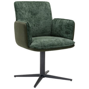 STOELEN, metaal, textiel groen