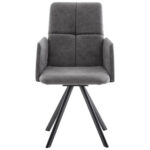 STOELEN, metaal, textiel grijs, zwart thumbnail 2