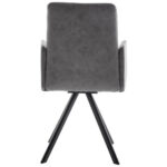 STOELEN, metaal, textiel grijs, zwart thumbnail 3