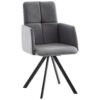 STOELEN, metaal, textiel zwart, donkergrijs