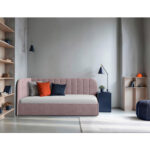 GESTOFFEERD BED 90 cm x 200 cm, hout, textiel, houtmateriaal roze thumbnail 4