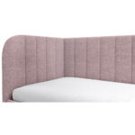 GESTOFFEERD BED 90 cm x 200 cm, hout, textiel, houtmateriaal roze thumbnail 6