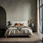 GESTOFFEERD BED 180 cm x 200 cm, hout, textiel, houtmateriaal grijs thumbnail 4