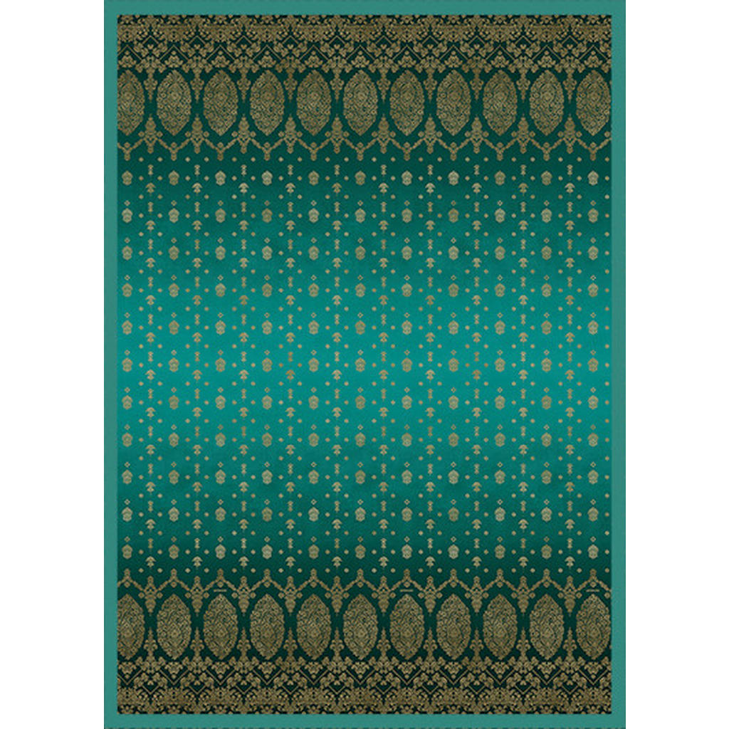 DECORATIEVE DEKEN GOUD DECOR 240/250 cm groen