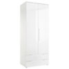 KAST MET KLASSIEKE DEUREN, wit