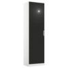 KAST MET KLASSIEKE DEUREN, grijs, wit