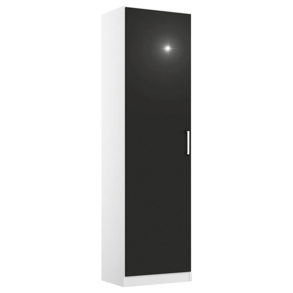 KAST MET KLASSIEKE DEUREN, grijs, wit