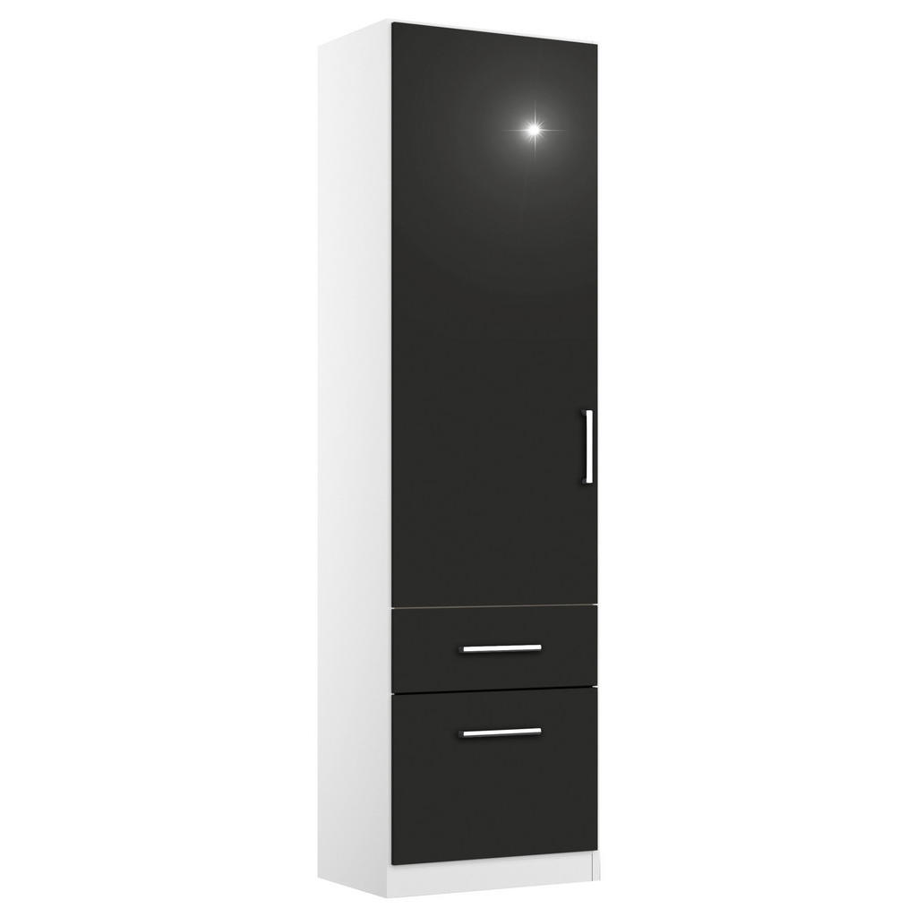 KAST MET KLASSIEKE DEUREN, grijs, wit