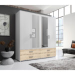 KAST MET KLASSIEKE DEUREN, wit, sonoma eiken thumbnail 5