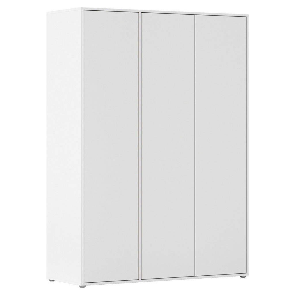 KAST MET KLASSIEKE DEUREN, wit