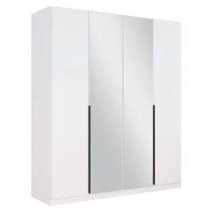 KAST MET KLASSIEKE DEUREN, wit